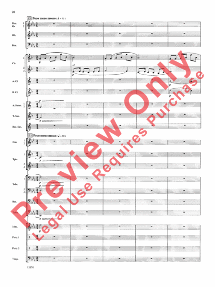 Fantasy on Yankee Doodle Concert Band scores gallery preview page 21