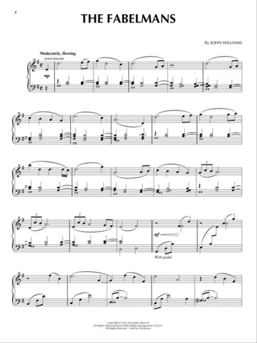 The Fabelmans Piano Solo scores gallery preview page 4