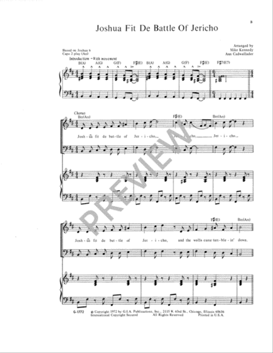 Joshua Fit de Battle of Jericho 2-Part scores gallery preview page 4