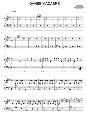 Saint-Saëns - Danse macabre (easy piano)