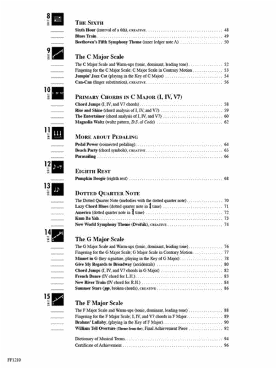 Accelerated Piano Adventures for the Older Beginner Piano Method scores gallery preview page 3