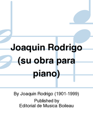 Book cover for Joaquin Rodrigo (su obra para piano)