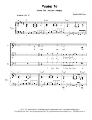 Psalm 18 (I Love You, Lord, My Strength) (SATB)