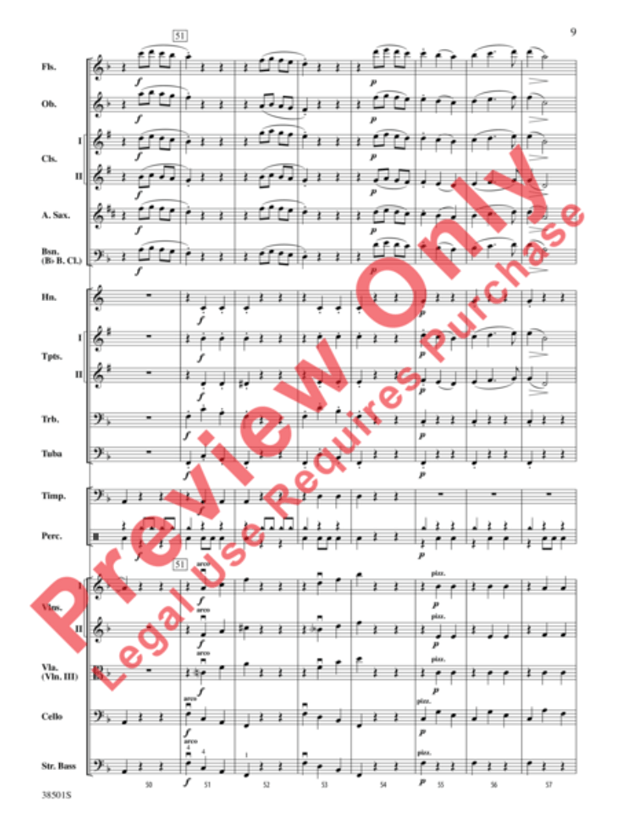 Aragonaise from Carmen Full Orchestra scores gallery preview page 10