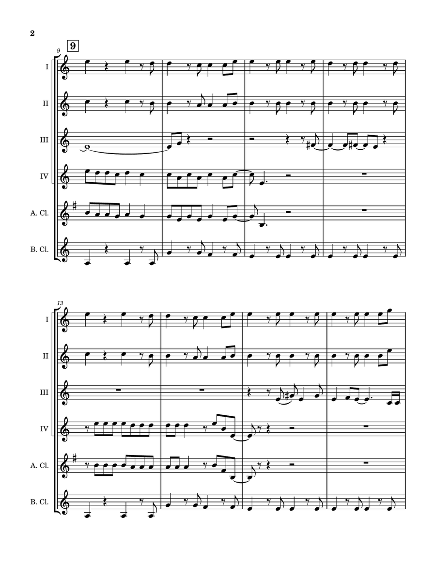 Sultans Of Swing Clarinet Quintet scores gallery preview page 3
