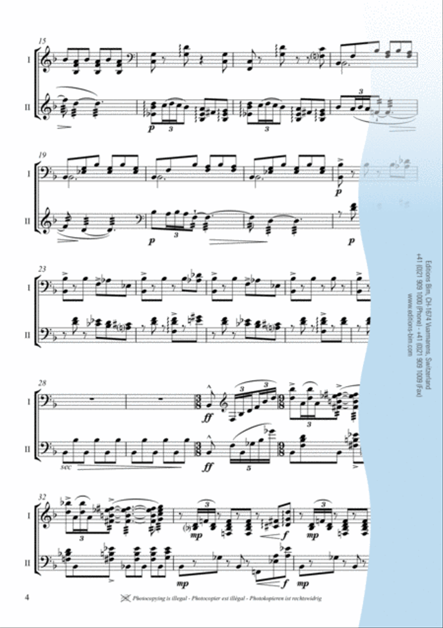 Alborada del gracioso Marimba scores gallery preview page 3