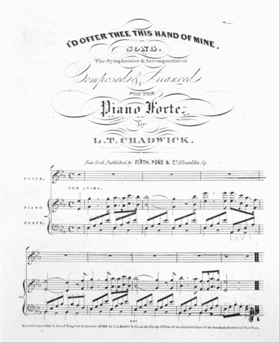 I'd Offer Thee This Hand Of Mine Voice scores gallery preview page 2
