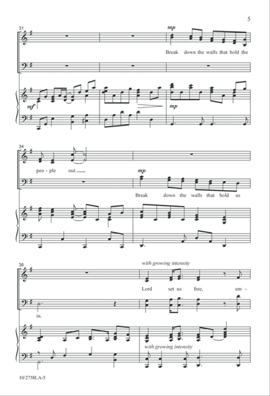 Church Without Walls 4-Part scores gallery preview page 5