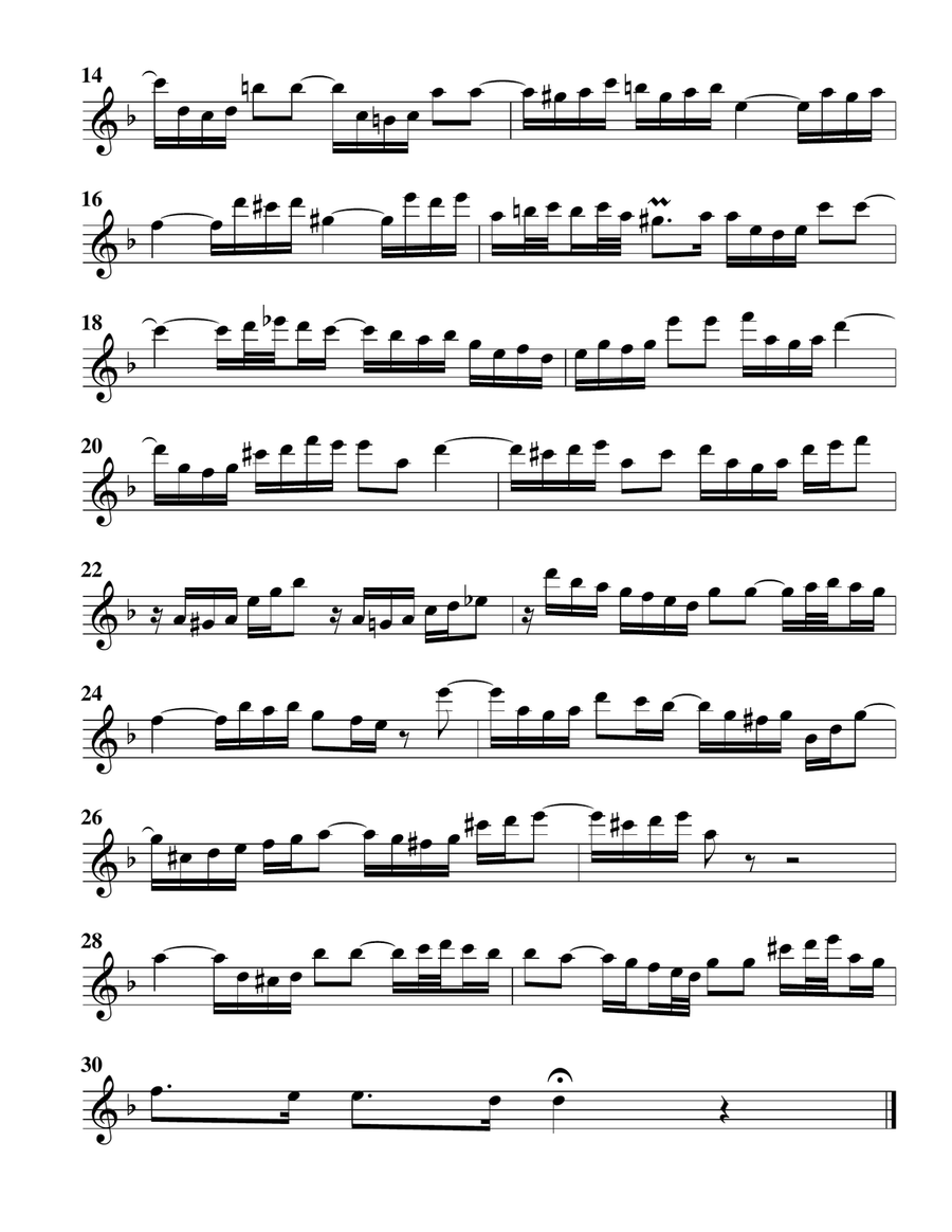 Trio for organ, BWV 584 (arrangement for 3 recorders (AAB)) Recorder scores gallery preview page 5