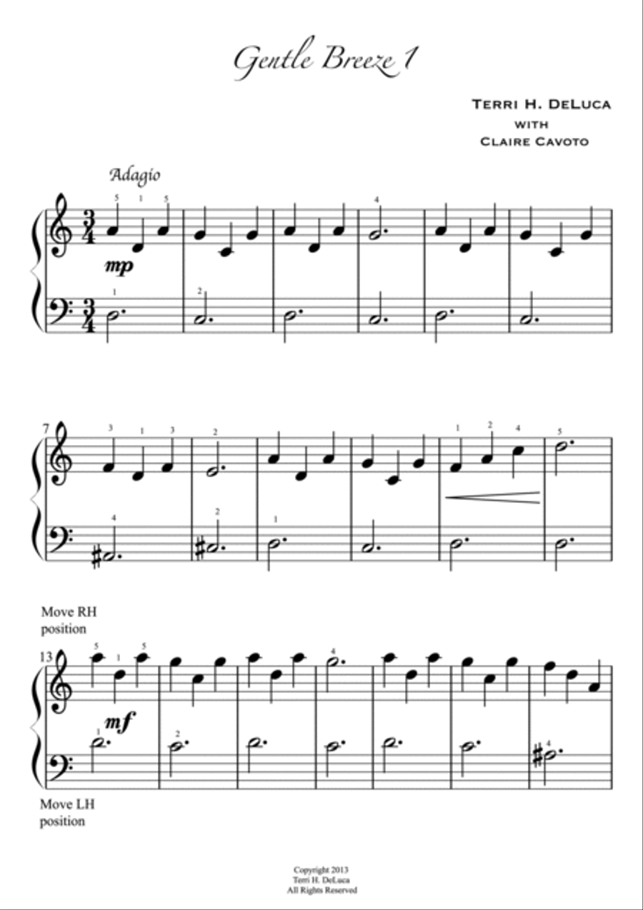 Gentle Breeze Levels 1,2,3,4 Piano Method scores gallery preview page 2