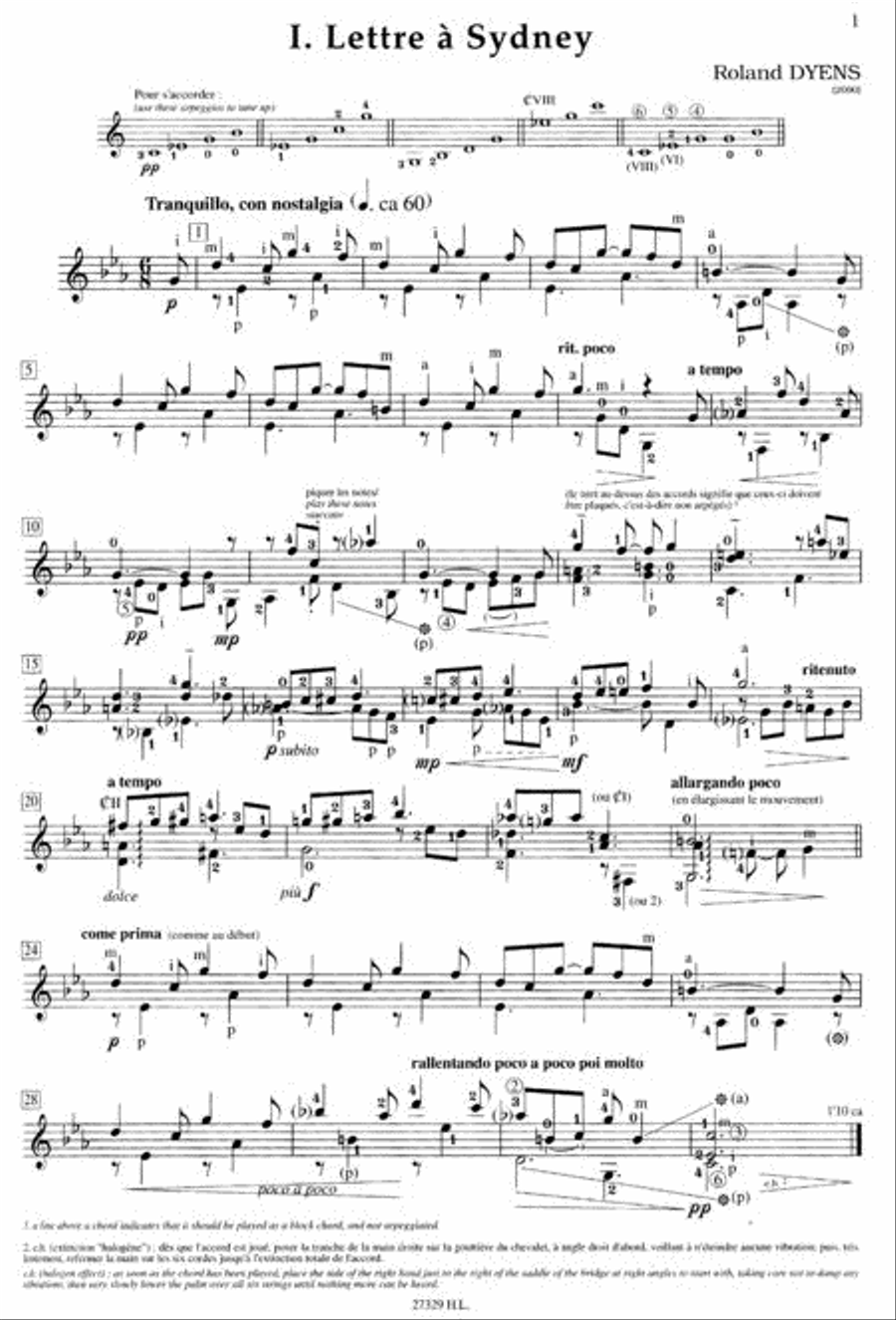 Lettres (20) Acoustic Guitar scores gallery preview page 2