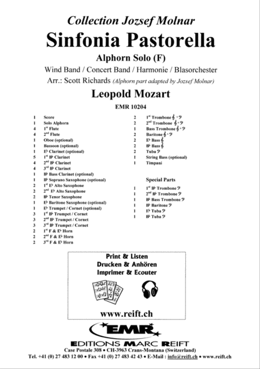 Sinfonia Pastorella Sinfonia Pastorella Concert Band scores gallery preview page 2