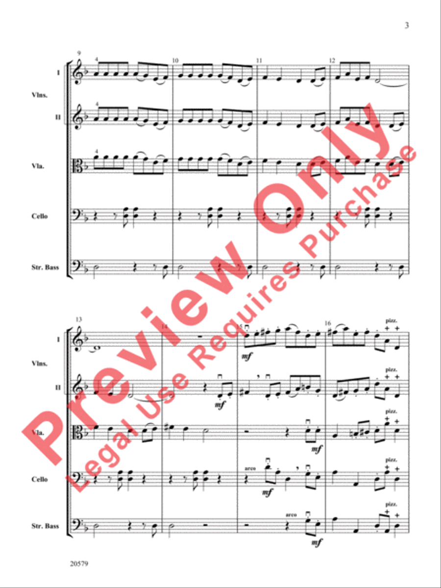 The Charming Snake String Orchestra scores gallery preview page 4