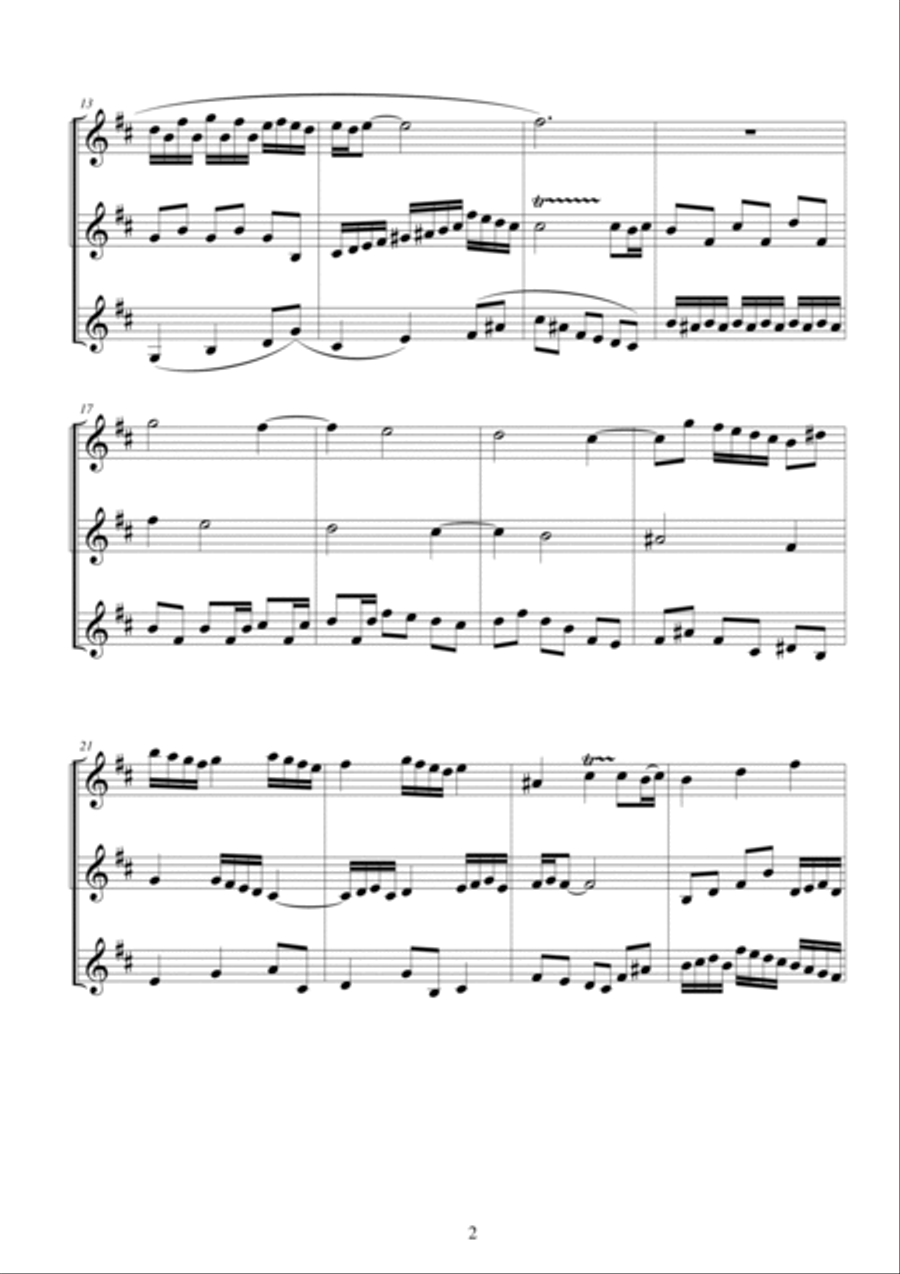 Clarinet Trio in A minor - CS136 Clarinet Trio scores gallery preview page 2