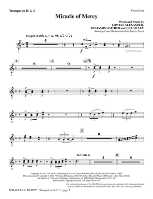 Miracle of Mercy - Bb Trumpet 2,3