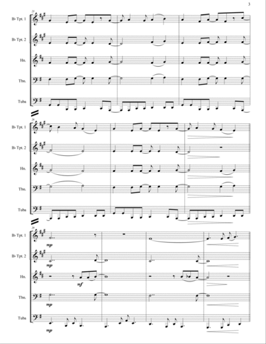 Lovefool Brass Ensemble scores gallery preview page 6