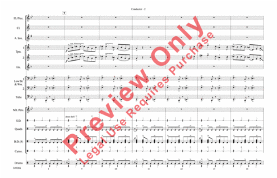 Sing, Sing, Sing Marching Band scores gallery preview page 3