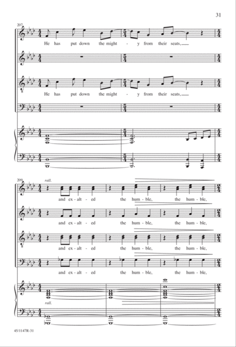 Magnificat Magnificat Divisi scores gallery preview page 32