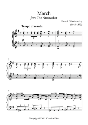 Book cover for Tchaikovsky - March (from The Nutcracker)(With Note name)