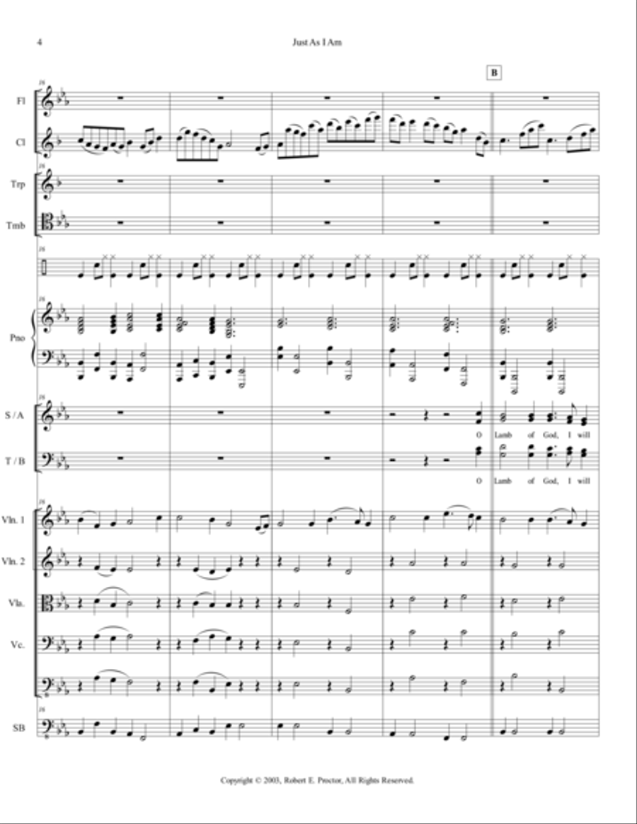 Just As I Am 4-Part scores gallery preview page 4