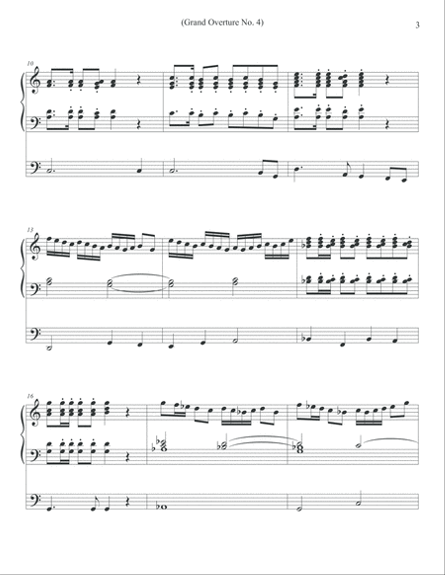 Grand Overture No. 4 - Organ in C Major Organ Solo scores gallery preview page 3