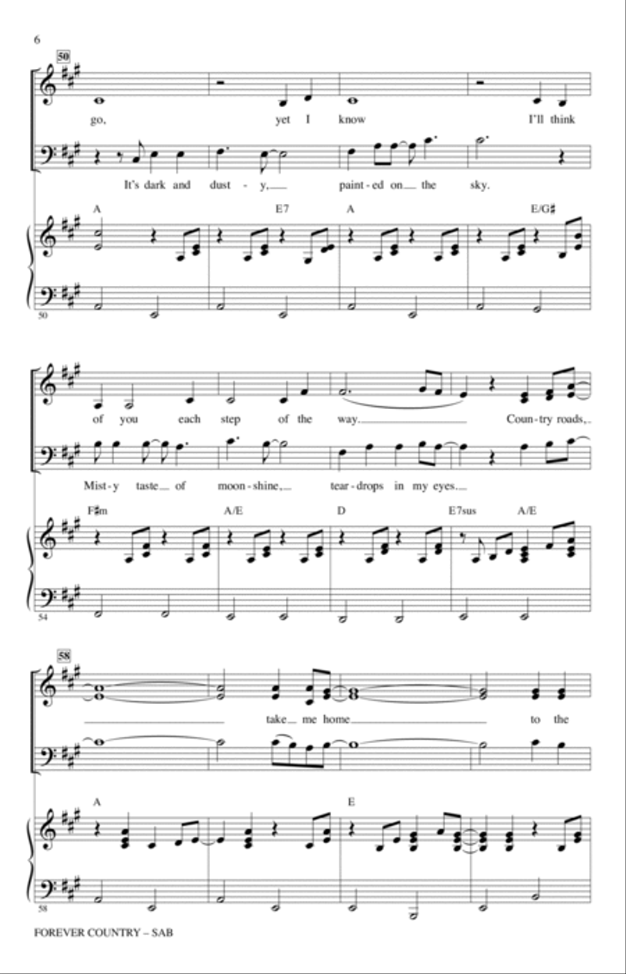 Forever Country 3-Part scores gallery preview page 5