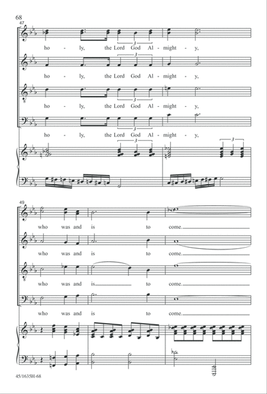 Mass: A Celebration of Love and Joy 4-Part scores gallery preview page 68