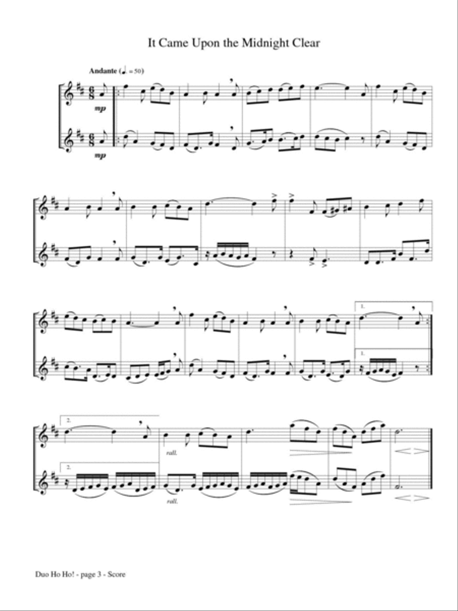 Duo Ho Ho! School and Community scores gallery preview page 3
