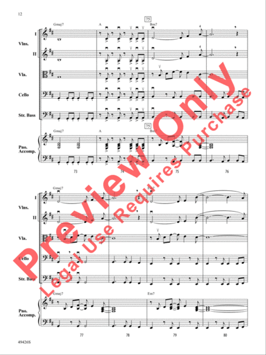 Come Fly With Me Come Fly With Me String Orchestra scores gallery preview page 13