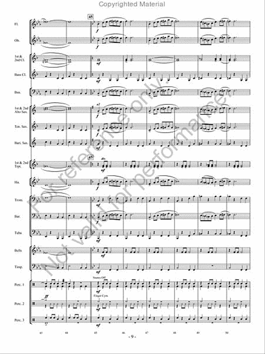 Desert Caravan Concert Band scores gallery preview page 8