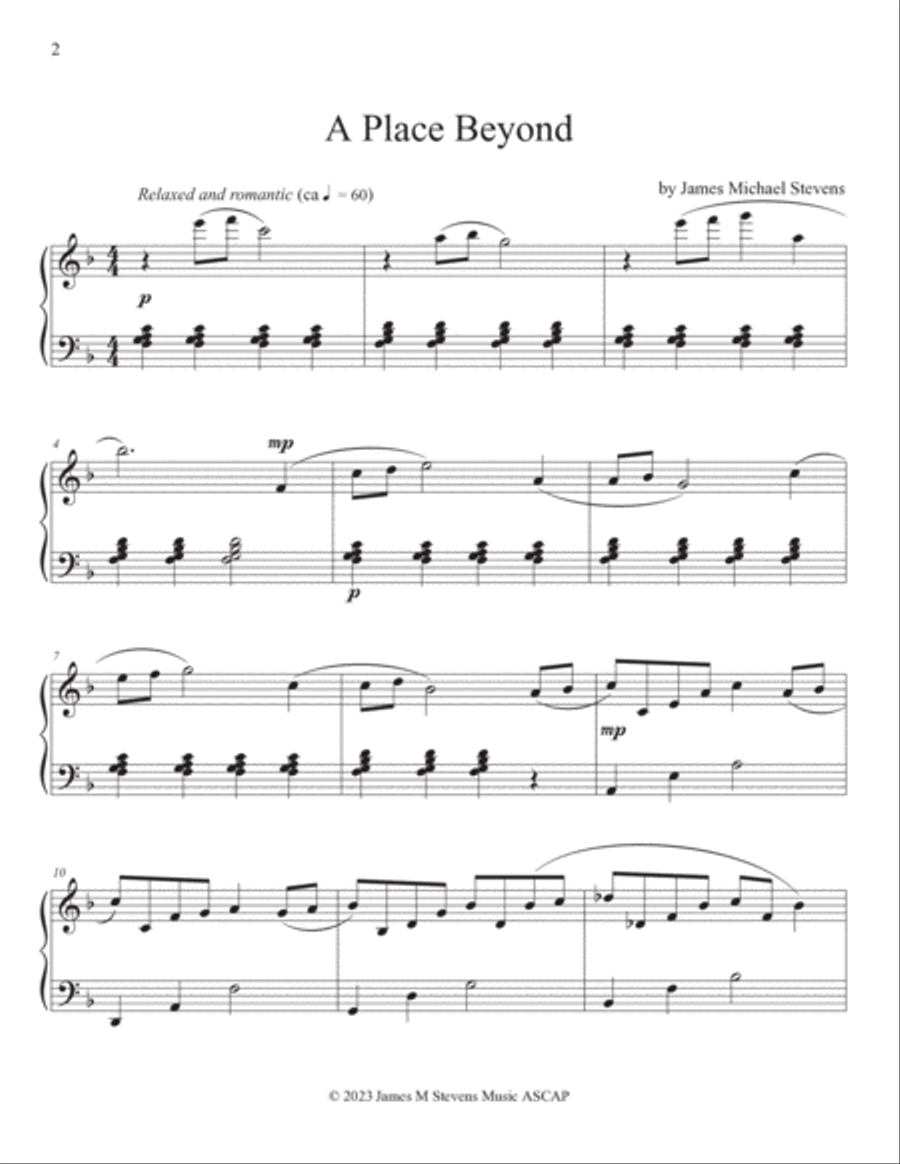 A Place Beyond Piano Book Piano Solo scores gallery preview page 2