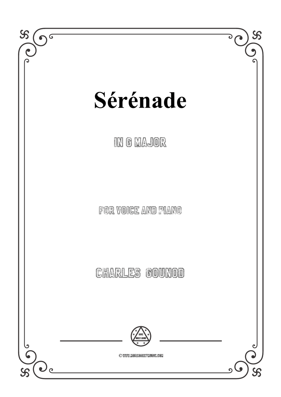 Gounod-Sérénade in G Major,for Voice and Piano