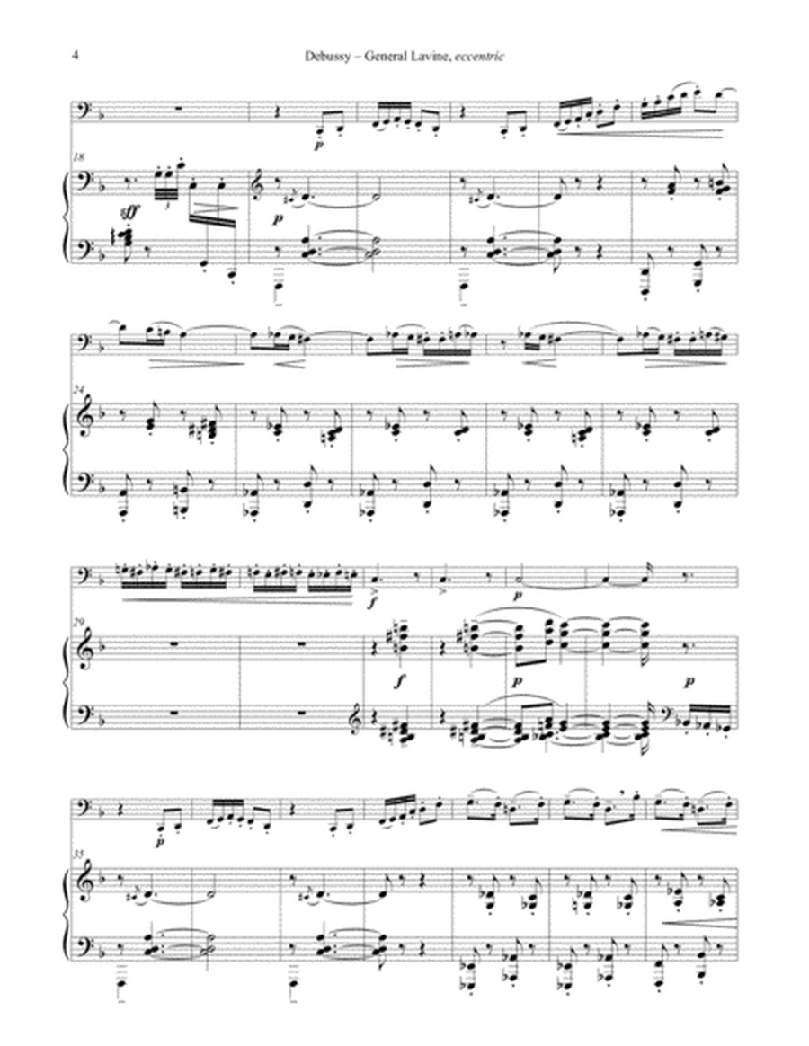 General Lavine, eccentric for Tuba or Bass Trombone & Piano