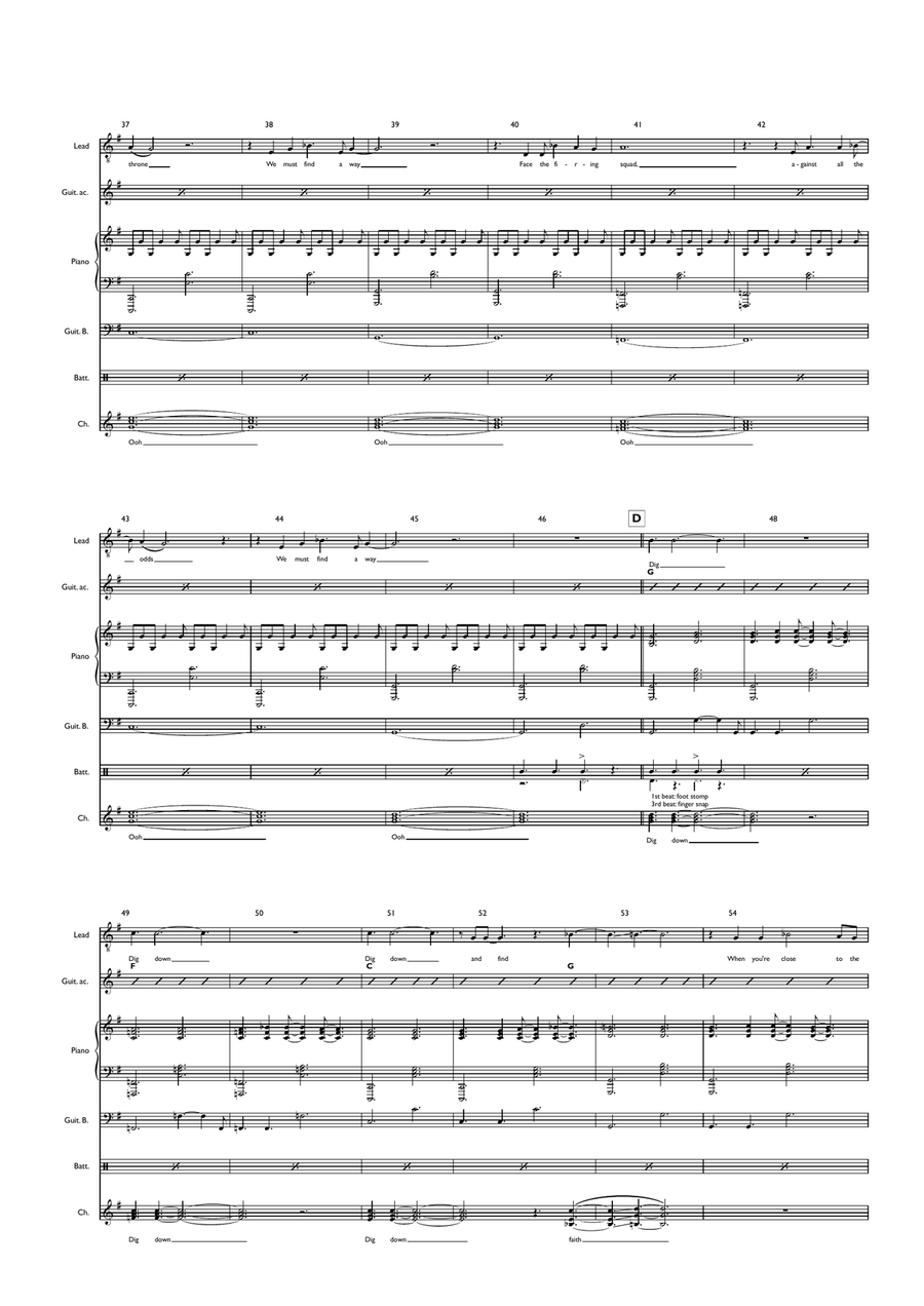 Dig Down (gospel Version) Choir scores gallery preview page 5