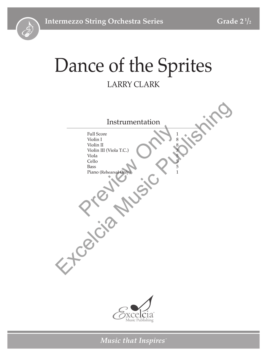 Dance of the Sprites (Score) String Orchestra scores gallery preview page 2