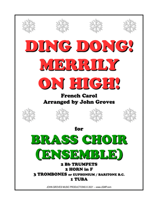 Ding Dong! Merrily on High! - Brass Choir (Ensemble)