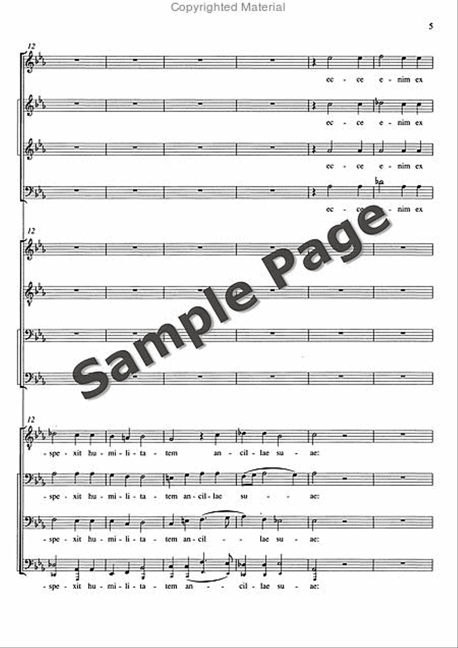 Magnificat Magnificat Mixed Choir scores gallery preview page 6