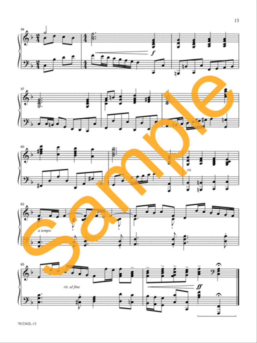 From Heaven Above Piano Solo scores gallery preview page 12
