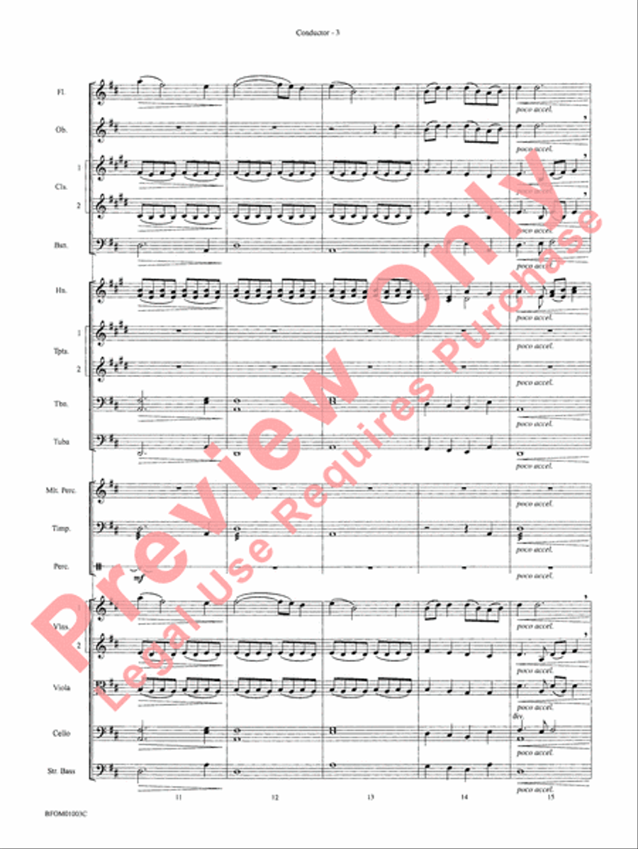 River Songs (based on Deep River and Shall We Gather at the River) Full Orchestra scores gallery preview page 6