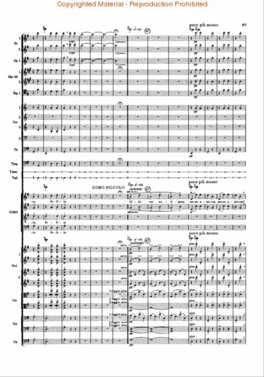 Carmina Burana Choir scores gallery preview page 4