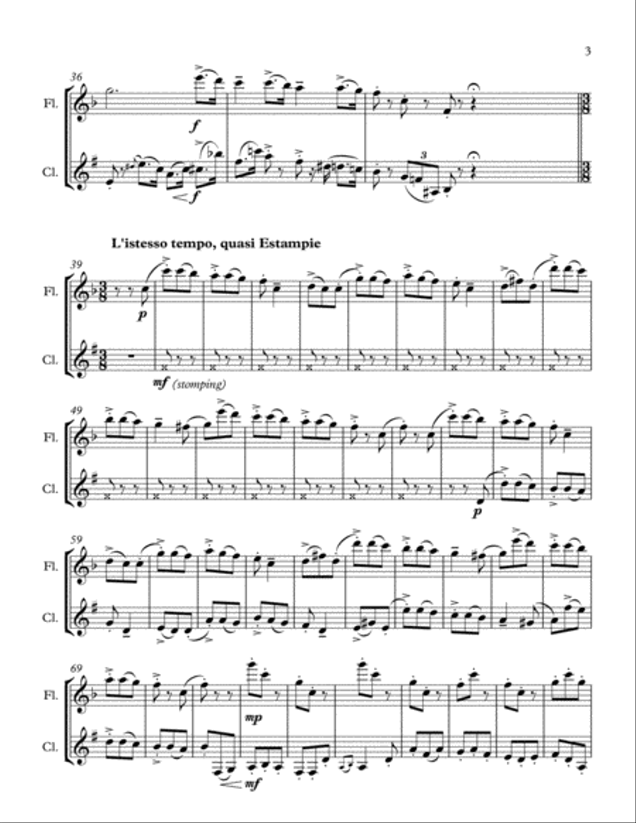 Let It Snow! Let It Snow! Woodwind Duet scores gallery preview page 3