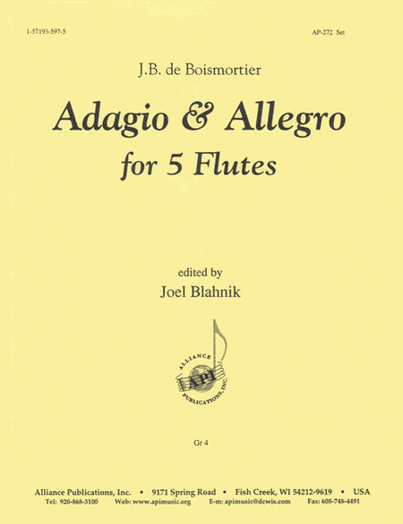 Adagio & Allegro Fr Concerti I & Ii - 5 Fl