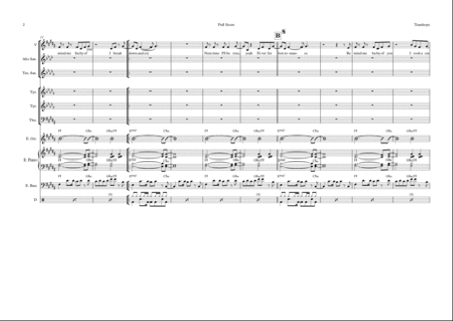 Teardrops Trombone scores gallery preview page 2