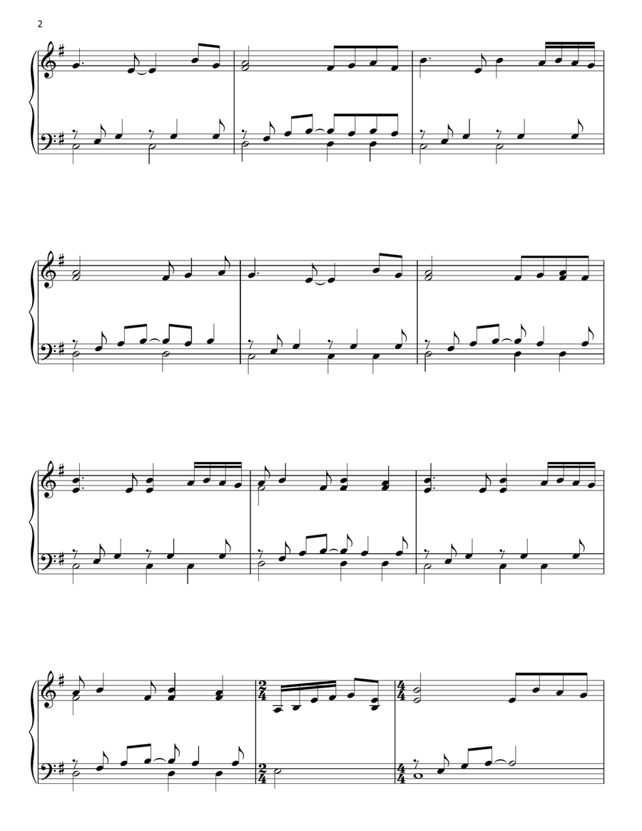 Anne's Song Piano Solo scores gallery preview page 2