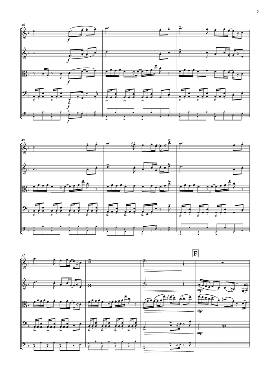 ASGORE (from Undertale) ASGORE (from Undertale) String Quartet scores gallery preview page 5