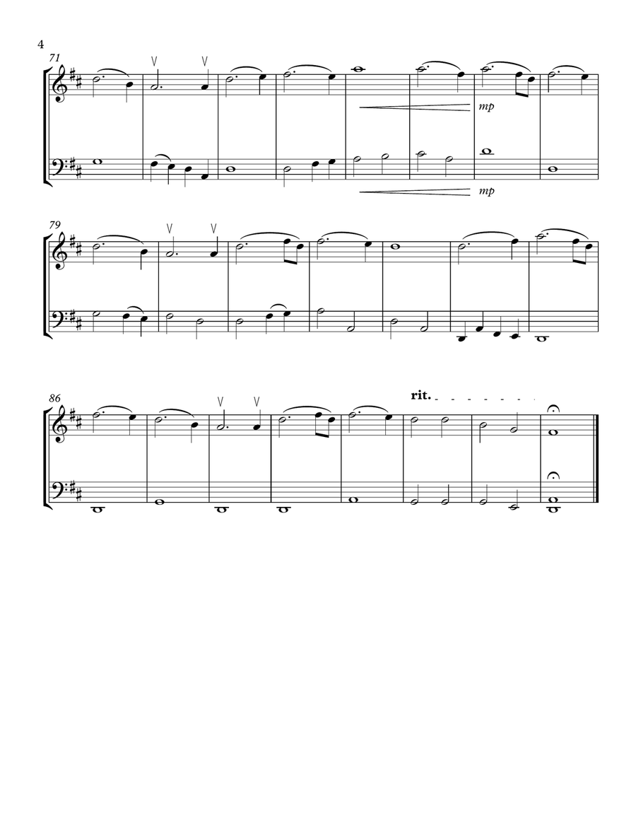 Amazing Grace (my Chains Are Gone) String Duet scores gallery preview page 4