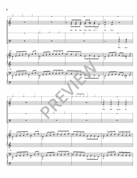 Ritmo (SATB Piano Score) image number null