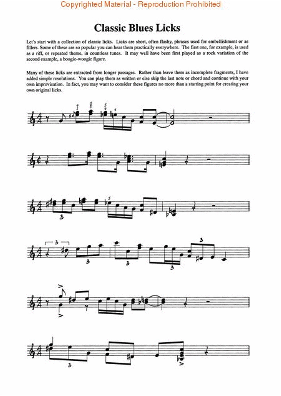 Blues, Jazz & Rock Riffs for Keyboards Piano Method scores gallery preview page 2