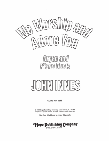We Worship and Adore You