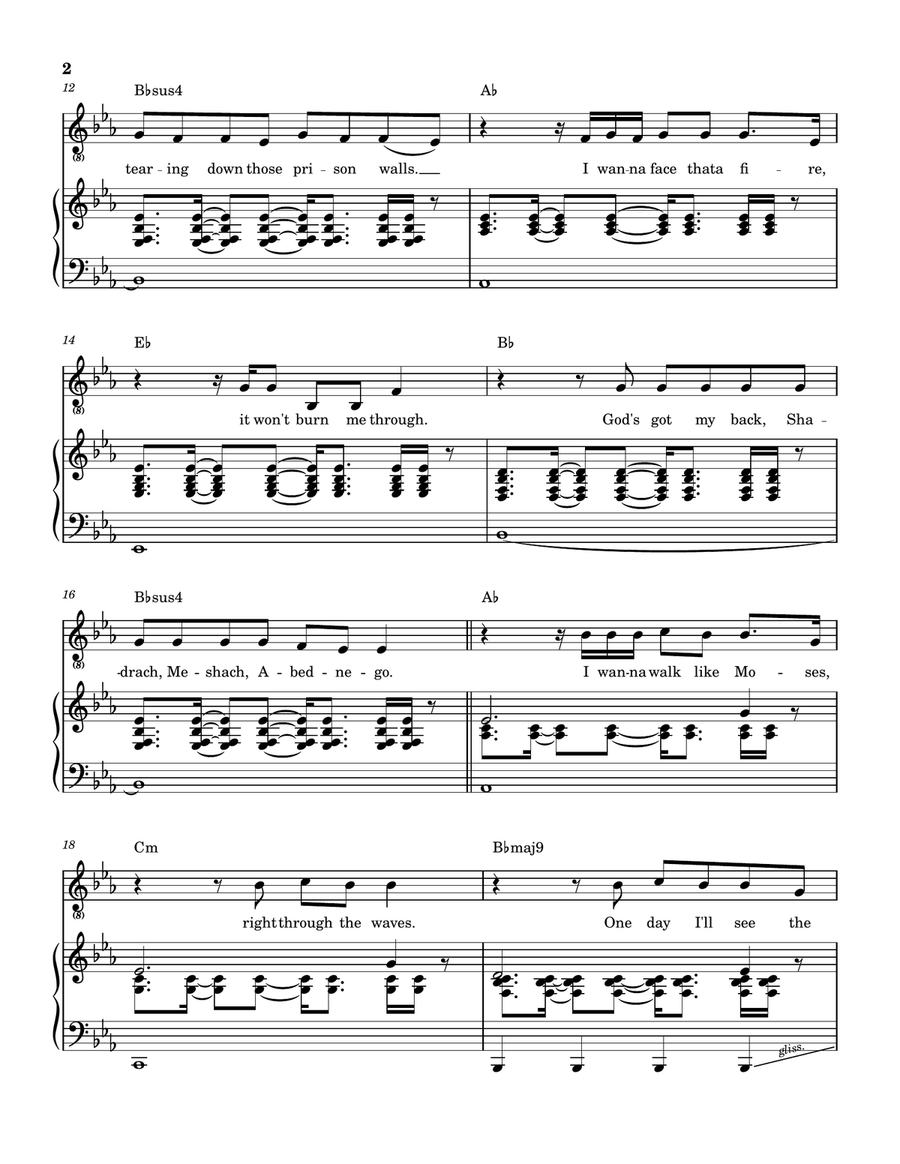 That's Who I Praise Piano, Vocal, Guitar scores gallery preview page 3